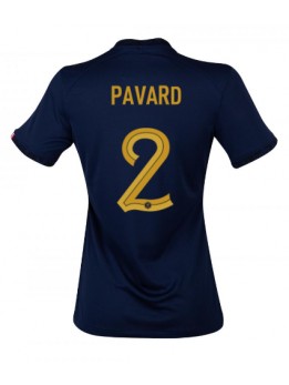 Frankreich Benjamin Pavard #2 Heimtrikot für Frauen WM 2022 Kurzarm